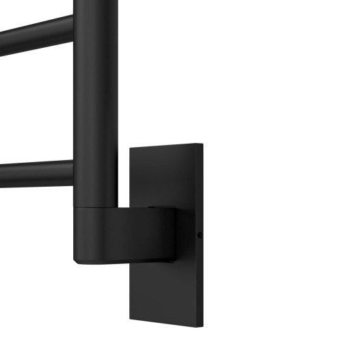 Acabamento de Tomada para Toalheiro Térmico Black Matte