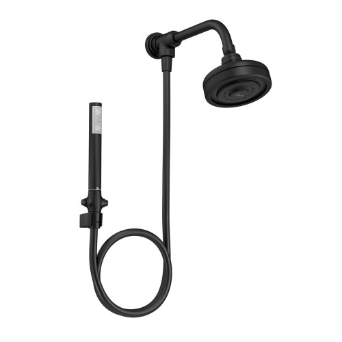 Kit Chuveiro Deca com Desviador Universal Redondo de Parede Black Matte