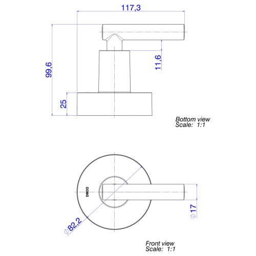 Acabamento para Registro de Gaveta 1 1/4