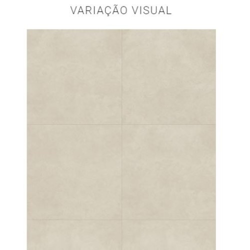 Porcelanato Cimentício Natural 100x100cm Bege - Portinari Momento Sbe Nat Esmaltado Retificado