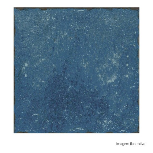 Porcelanato Pedra Hard 20x20cm Azul - Portinari Atlantis Bl Esmaltado Bold