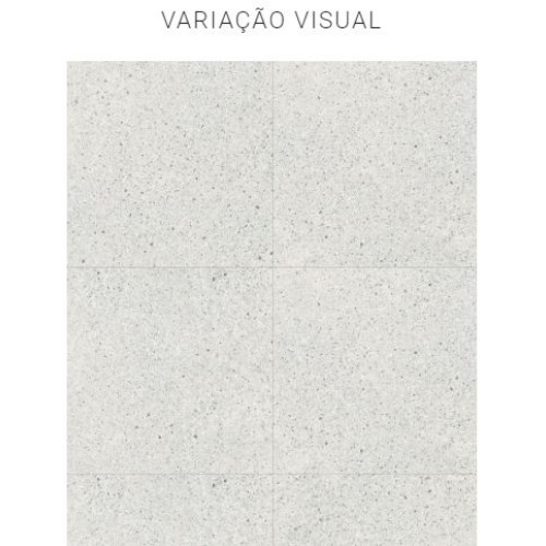 Porcelanato Pedra Hard 100x100cm Cinza - Portinari Battuto Sgr Esmaltado Retificado