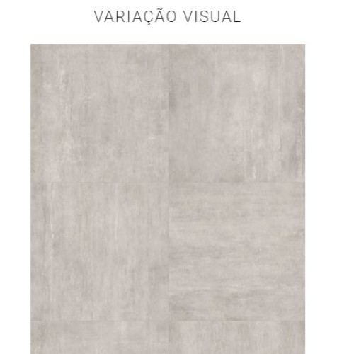 Porcelanato Cimentício Natural 100x100cm Cinza - Portinari Minimalismo Bruto Gr Nat Esmaltado Retificado