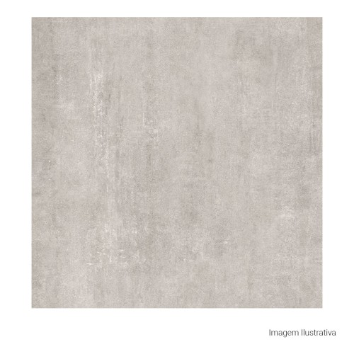Porcelanato Cimentício Natural 100x100cm Cinza - Portinari Minimalismo Bruto Gr Nat Esmaltado Retificado