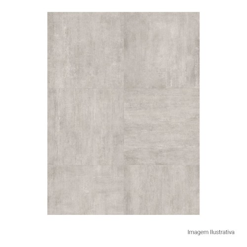 Porcelanato Cimentício Natural 100x100cm Cinza - Portinari Minimalismo Bruto Gr Nat Esmaltado Retificado