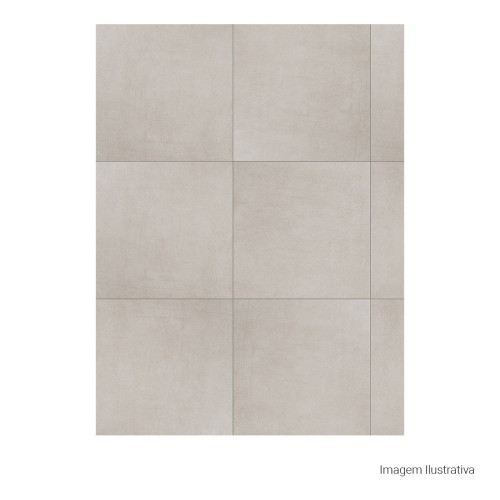 Porcelanato Cimentício Hard 90x90cm Cinza - Portinari York Sgr Esmaltado Retificado