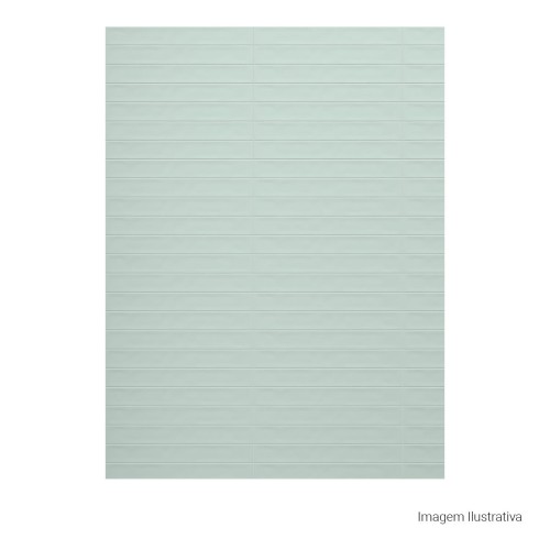 Porcelanato Monocromatico Natural 5x40cm Verde - Portinari Make Gn Nat Esmaltado Bold