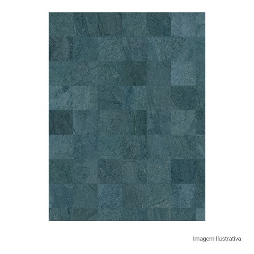 Porcelanato Pedra Lux 20x20cm Azul - Portinari Pacific Bl Esmaltado Bold