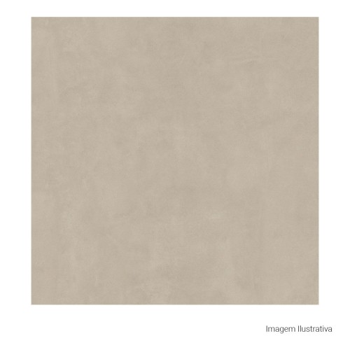 Porcelanato Acetinado Cimentício 90x90cm Bege - Portinari Downtown Hd Al Esmaltado Retificado