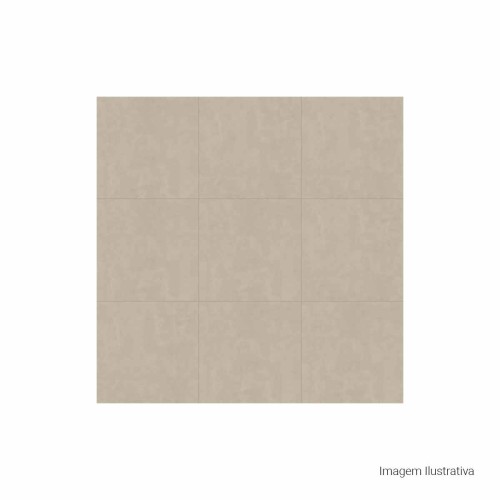 Porcelanato Acetinado Cimentício 90x90cm Bege - Portinari Downtown Hd Al Esmaltado Retificado