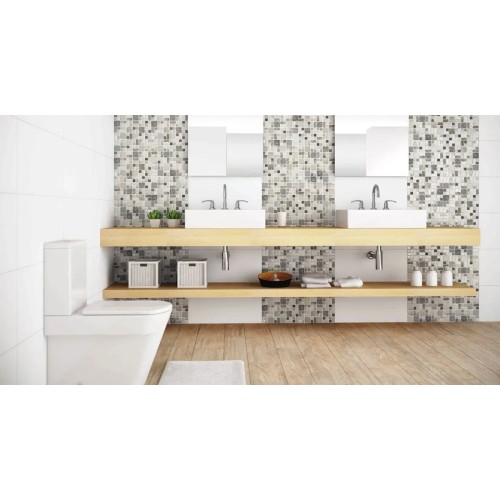 Porcelanato Monocromatico Matte 30x60cm Branco - Portinari Clean White Plain Retificado