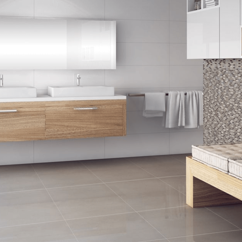 Porcelanato Monocromatico Matte 30x60cm Branco - Portinari Clean White Plain Retificado