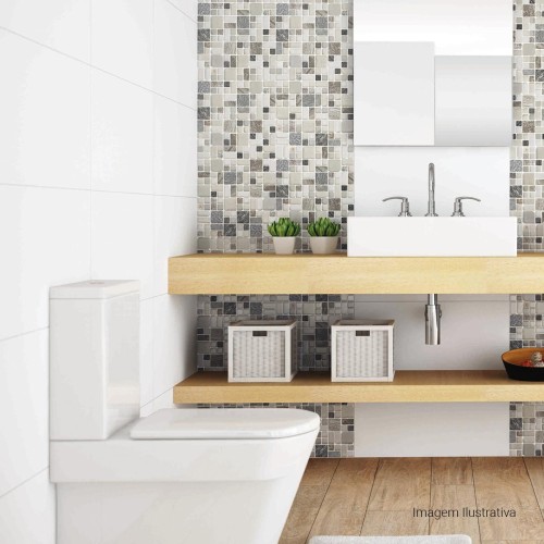 Porcelanato Monocromatico Matte 30x60cm Branco - Portinari Clean White Plain Retificado