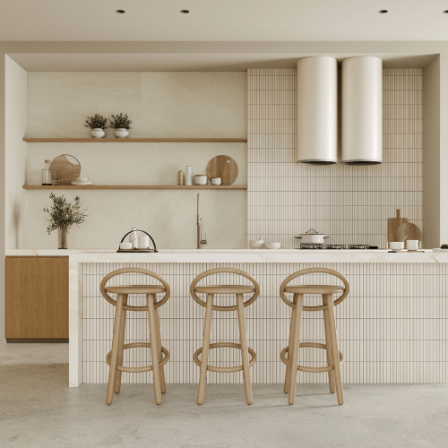 Porcelanato Monocromatico Matte 30x30cm Branco - Portinari Mc Fillet Wh Esmaltado Bold