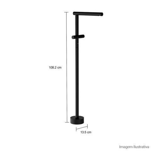 Misturador de Piso para Banheira Arthur Casas Black Matte