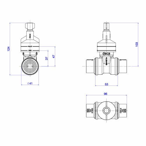Base para Registro de Gaveta Deca para Pvc 25mm