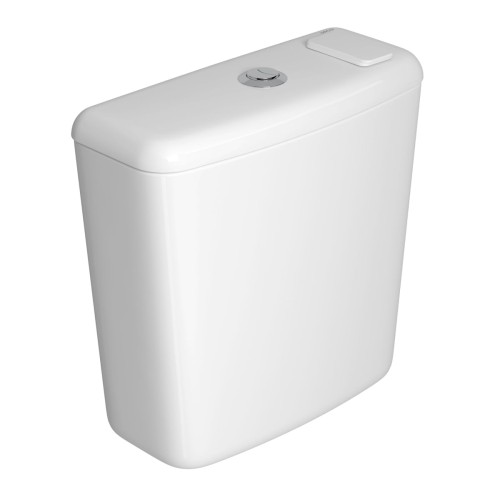 Caixa Acoplada Deca Higienizadora com Duplo Acionamento e Cartucho de Limpeza para Bacias Aspen Fast Flex Izy Ravena Branco