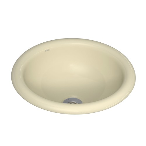 Cuba de Sobrepor Redonda Deca 31x31cm Creme Linha L