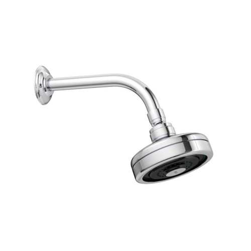 Chuveiro Deca de Parede com Tubo e Entrada de Ar Acqua Plus Standart Cromado
