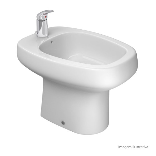 Bidê Deca 1 Furo com Ducha Vertical Monte Carlo Branco