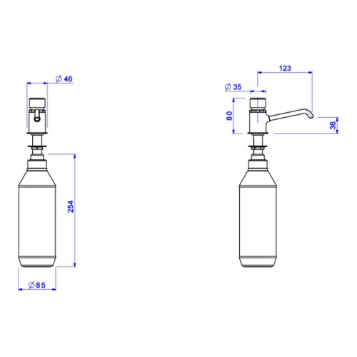 Dispensador Deca para Sabão Líquido Decamatic Cromado