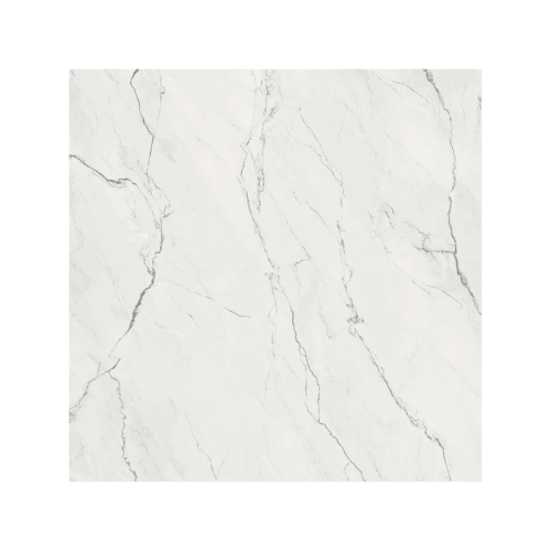 Porcelanato Marmorizado Acetinado 160x160cm Branco - Portinari Luce Di Luna Serena Wh Act Esmaltado Retificado - 6063332a