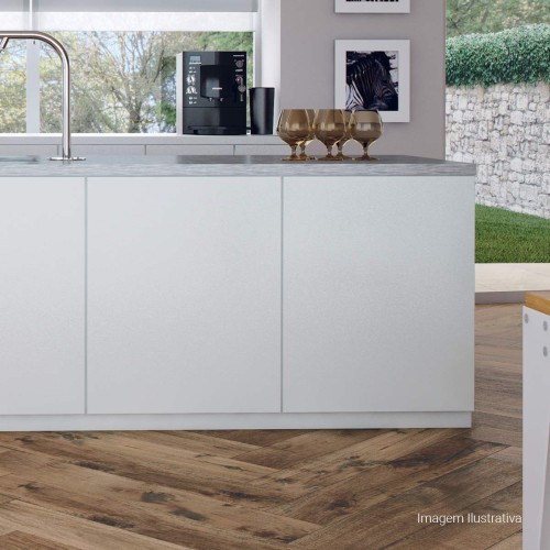 Porcelanato Acetinado Amadeirado 20x120cm Marrom - Portinari Arbo Hd Carvalho Hd Act Esmaltado Retificado