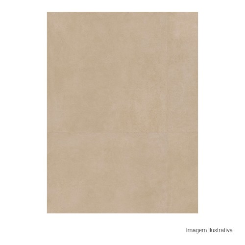 Porcelanato Cimentício Natural 120x120cm Marrom - Portinari Citta No Nat Esmaltado Retificado