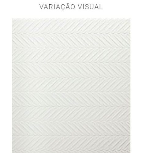 Porcelanato Monocromatico Matte 33x100cm Branco - Portinari Coral Marble Decor Wh Retificado