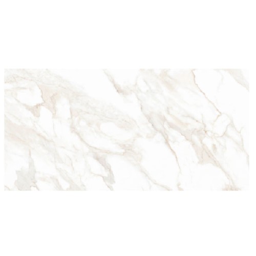 Porcelanato Polido Marmorizado 120x240cm Branco - Portinari Monumental Calacata Wh Pol Retificado