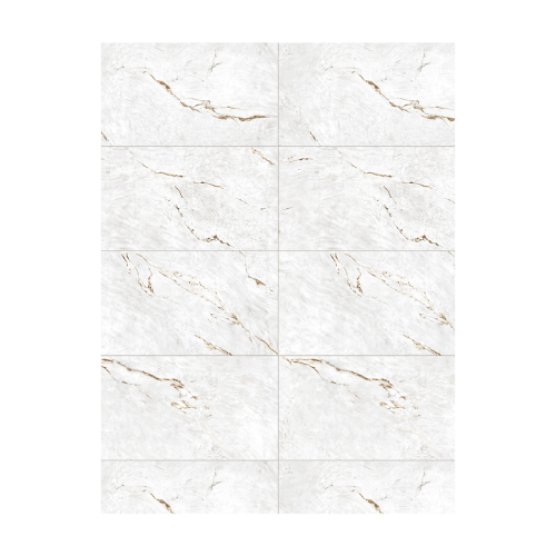 Porcelanato Marmorizado Natural 90x180cm Branco - Portinari Paraná Gold Wh Nat Dd Esmaltado Retificado