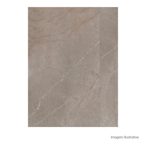 Porcelanato Polido Marmorizado 120x240cm Cinza - Portinari Soneto Marble Gr Pol Retificado