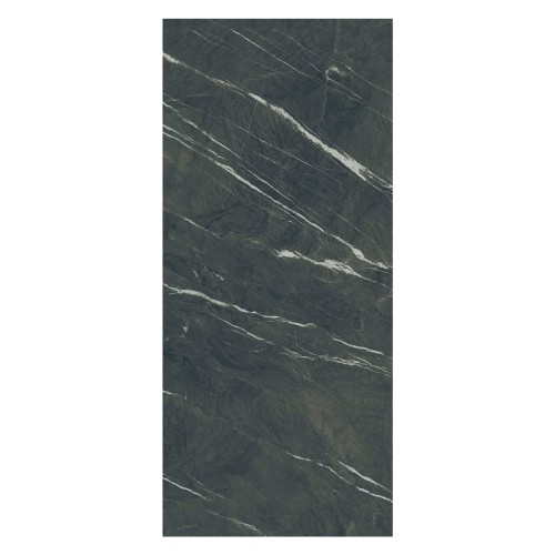 Porcelanato Acetinado Marmorizado 120x270cm Preto - Portinari Marquina Bk Act Dd Esmaltado Retificado