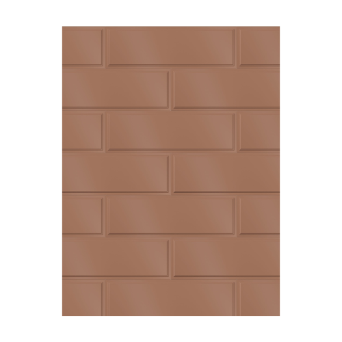 Porcelanato Monocromatico Matte 7,7x24cm Vermelho - Portinari Frame Rd Esmaltado Bold