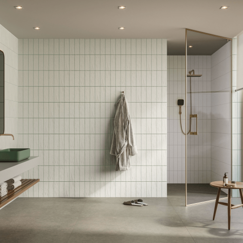 Porcelanato Monocromatico Natural 7,7x24cm Branco - Portinari Harmonia Brick Ofw Nat Esmaltado Bold