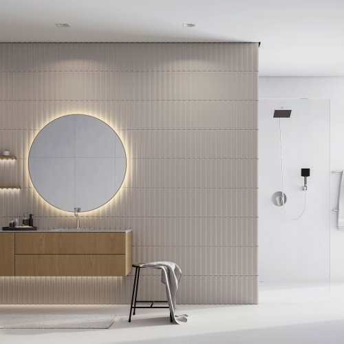 Porcelanato Monocromatico Matte 30x60cm Cinza - Portinari Soft Walls Gr Retificado
