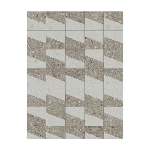 Porcelanato Pedra Natural 30x30cm Mix - Portinari Mc Caminho Line Nat Esmaltado Retificado
