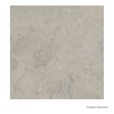 Porcelanato Pedra Natural 90x90cm Cinza - Portinari Verona Sgr Nat Esmaltado Retificado
