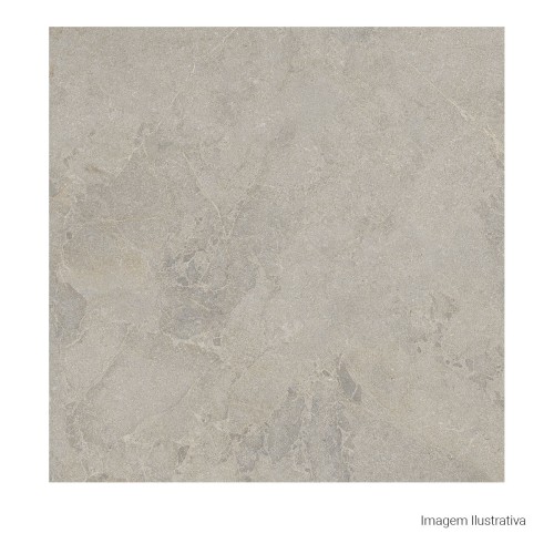 Porcelanato Pedra Natural 90x90cm Cinza - Portinari Verona Sgr Nat Esmaltado Retificado