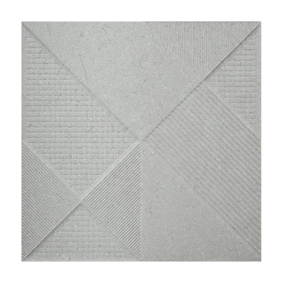 Porcelanato Pedra Matte 60x60cm Cinza - Portinari Boulevard Decor Sgr Esmaltado Retificado