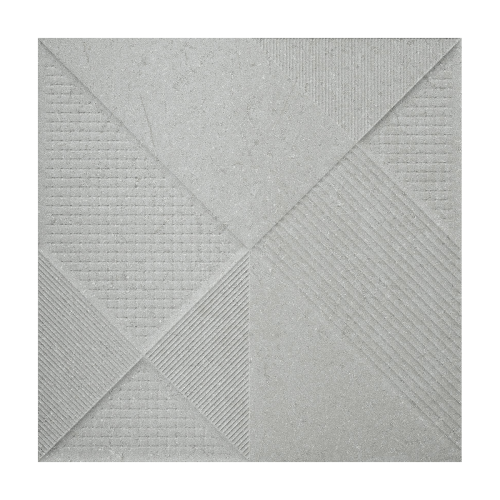 Porcelanato Pedra Matte 60x60cm Cinza - Portinari Boulevard Decor Sgr Esmaltado Retificado