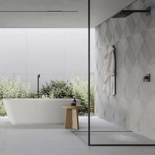 Porcelanato Pedra Matte 60x60cm Cinza - Portinari Boulevard Decor Sgr Esmaltado Retificado