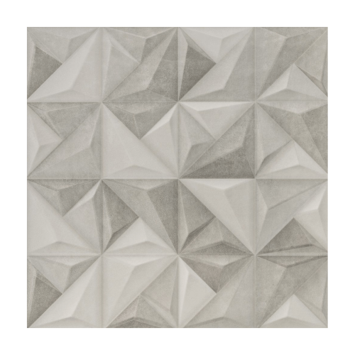 Porcelanato Decorado Matte 60x60cm Cinza - Portinari Sense Abstract Mix Mat Esmaltado Retificado