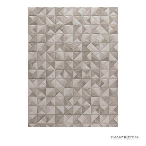 Porcelanato Decorado Matte 60x60cm Cinza - Portinari Sense Abstract Mix Mat Esmaltado Retificado