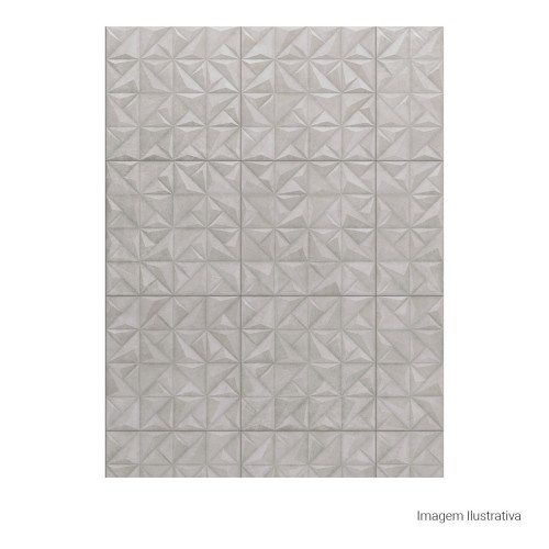 Porcelanato Decorado Matte 60x60cm Cinza - Portinari Sense Abstract Sgr Mat Esmaltado Retificado