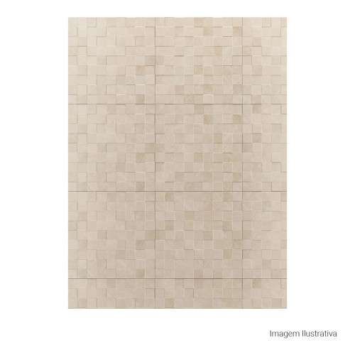 Porcelanato Marmorizado Matte 60x60cm Bege - Portinari Simetria Marble Sbe Esmaltado Retificado