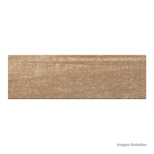 Porcelanato Decorado Matte 7,7x24cm Marrom - Portinari My Bricks Steel Bw Esmaltado Bold