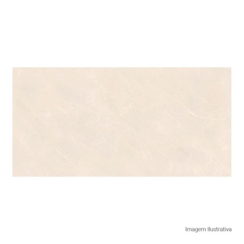 Porcelanato Marmorizado Natural 60x120cm Bege - Portinari Opera Sbe Nat Esmaltado Retificado