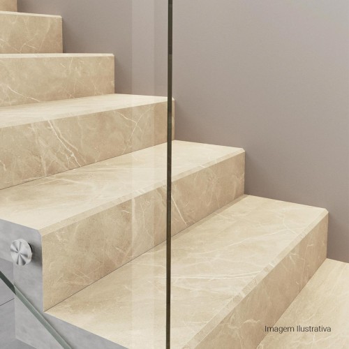 Porcelanato Marmorizado Natural 60x120cm Bege - Portinari Opera Sbe Nat Esmaltado Retificado