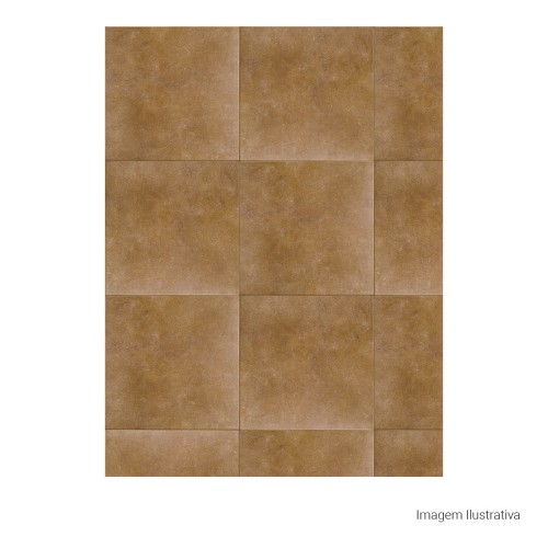 Porcelanato Acetinado Cimentício 60x60cm Marrom - Portinari Loft No Esmaltado Bold